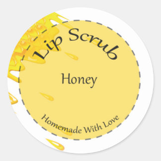 Redonda Pegatina Lip Scrub