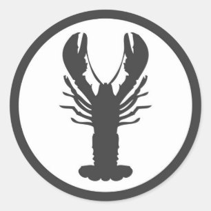 REDONDA PEGATINA LOBSTER LOGO