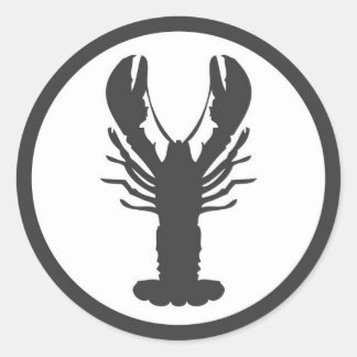 REDONDA PEGATINA LOBSTER LOGO