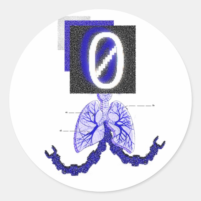 Redonda Pegatina lógico (Anverso)