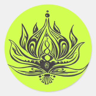 REDONDA PEGATINA LOTUS FLOWER