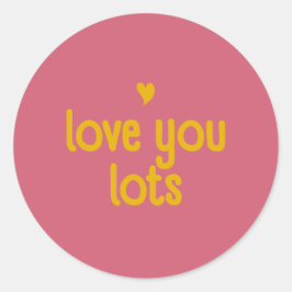 Redonda Pegatina Love You - Bloom & Stick