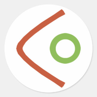 Redonda pegatina LTD de 1,5"