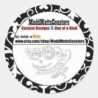 Redonda Pegatina MaddMattsCoasters
