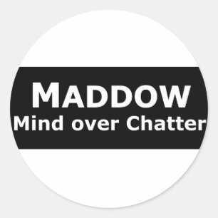 Redonda pegatina Maddow
