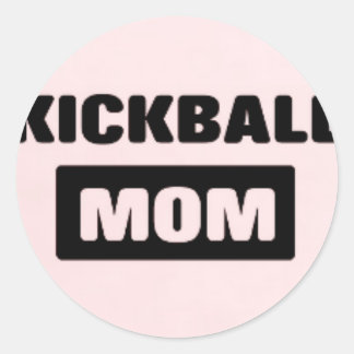 Redonda pegatina madre de kickball