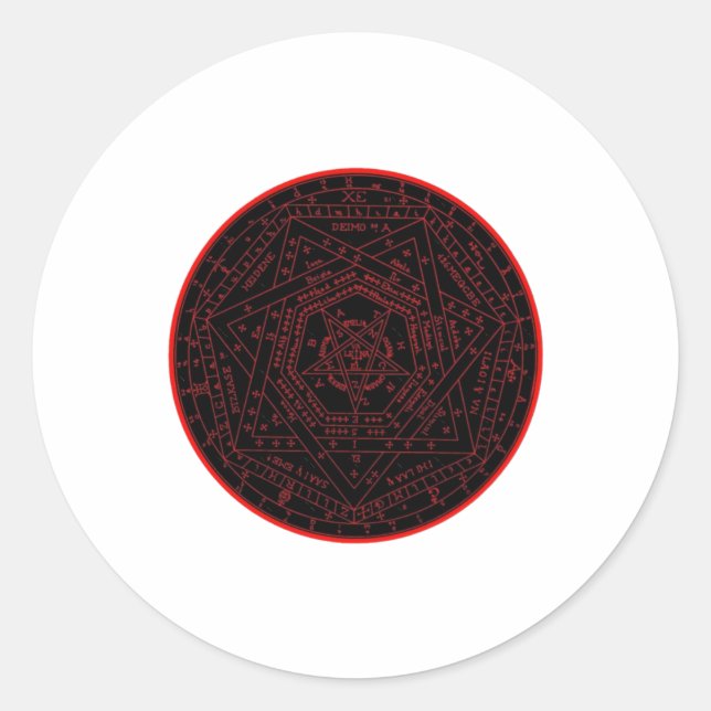 Redonda Pegatina Magical Sigil (sello)12 (Anverso)