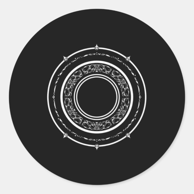 Redonda Pegatina Magical Sigil (sello)4 (Anverso)