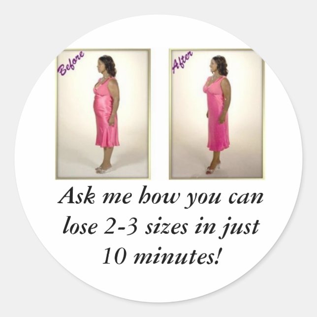 Redonda Pegatina Mágico Corporal (Anverso)