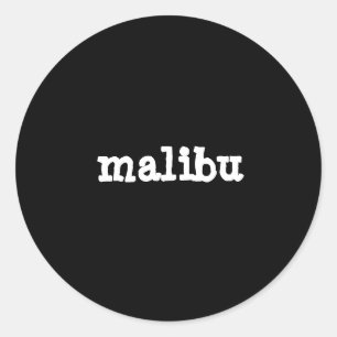 Redonda pegatina malibu