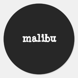 Redonda pegatina malibu