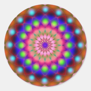 Redonda Pegatina Mandala