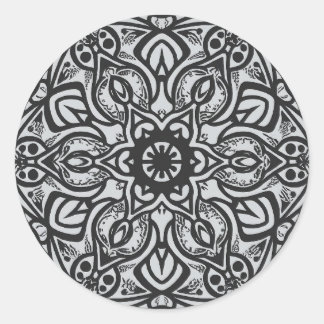 Redonda pegatina,mandala pegatina de diseño artístico,artí