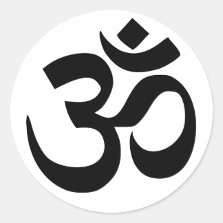 Redonda Pegatina Mantra Om