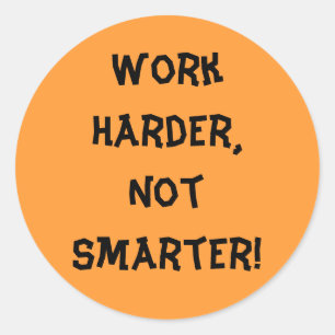 Redonda Pegatina más difícil de trabajar que más inteligen