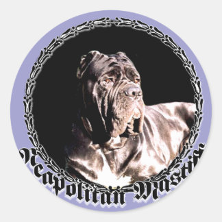 Redonda Pegatina mastiff napolitano