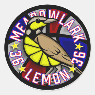 Redonda Pegatina Meadowlark Lemon 36