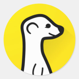 Redonda Pegatina MeerKat