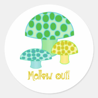 Redonda Pegatina Mellow Out
