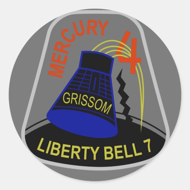 Redonda Pegatina Mercury 4 (Anverso)