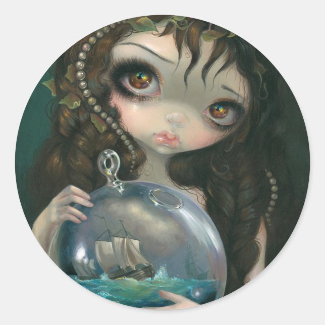 Redonda pegatina "Microcosmos" (Anverso)