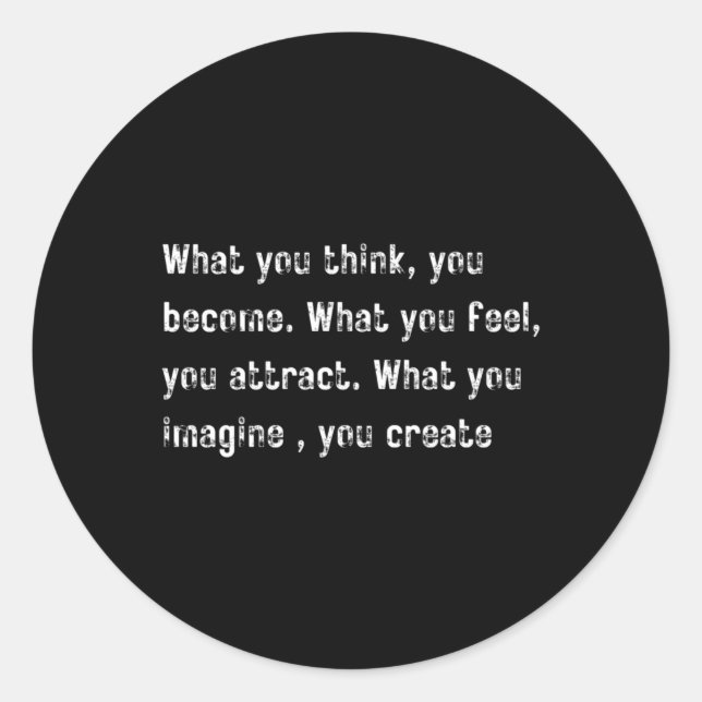 Redonda Pegatina Mindset (Anverso)