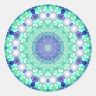 Redonda Pegatina Mint Purple Magic Circle