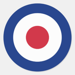 Redonda Pegatina Mod