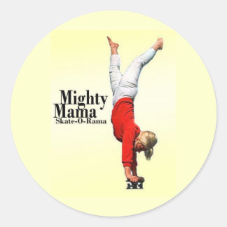 Redonda Pegatina Moms para el Skateboard