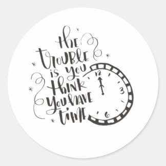 Redonda Pegatina motivacional