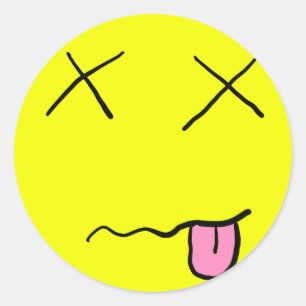 Redonda Pegatina muerto