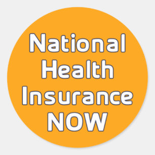 Redonda Pegatina Nacional del Seguro Médico