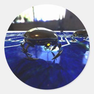 Redonda Pegatina nano de los Bots