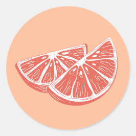 Redonda Pegatina naranja