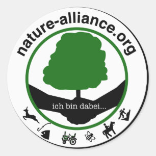 Redonda Pegatina Nature alliance