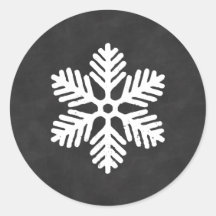 Pegatina navideña de copo de nieve