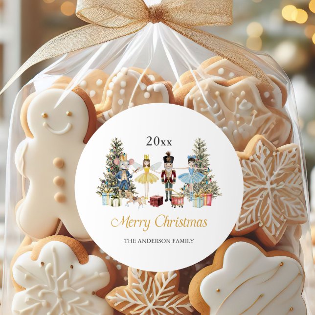 Redonda Pegatina navideña de los cazabotas (Subido por el creador)