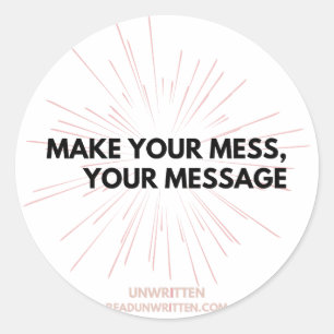 Redonda Pegatina negrita