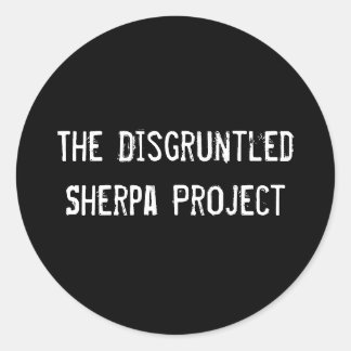 Redonda Pegatina negro DSP