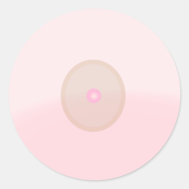 Redonda Pegatina - Nipple (Anverso)
