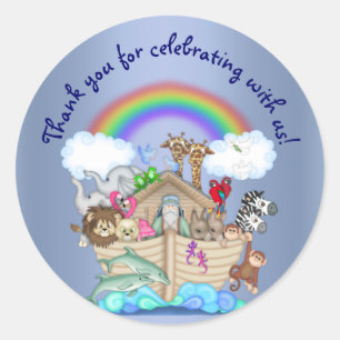 REDONDA PEGATINA NOAHS ARK ANIMAL ZOO