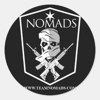 Redonda Pegatina NOMADS LOGO