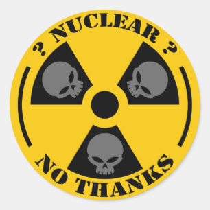 Redonda Pegatina nuclear