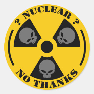 Redonda Pegatina nuclear