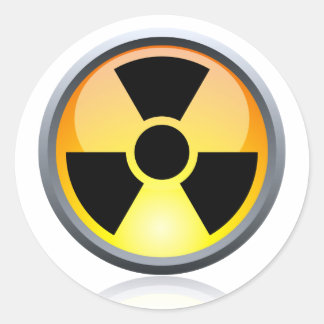 Redonda Pegatina nuclear