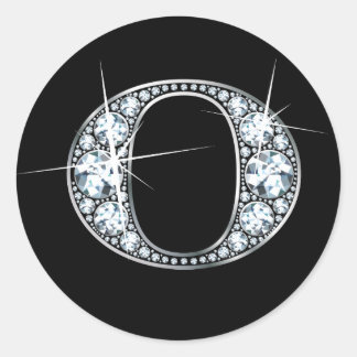 Redonda pegatina "O" de Diamond Bling