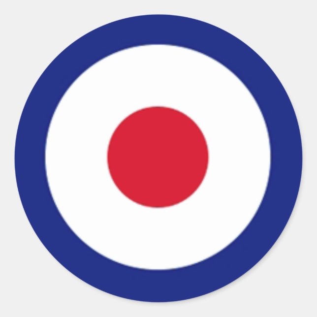 Redonda Pegatina objetivo de Mod (Anverso)