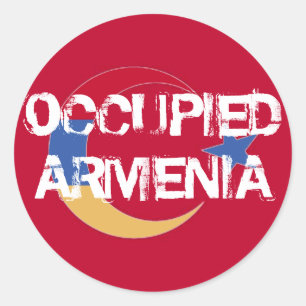 Redonda Pegatina ocupado de Armenia