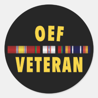 Redonda Pegatina OEF Vet