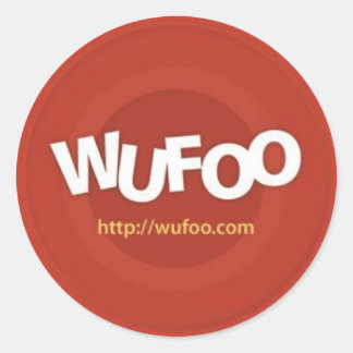 Redonda Pegatina oficial de Wufoo